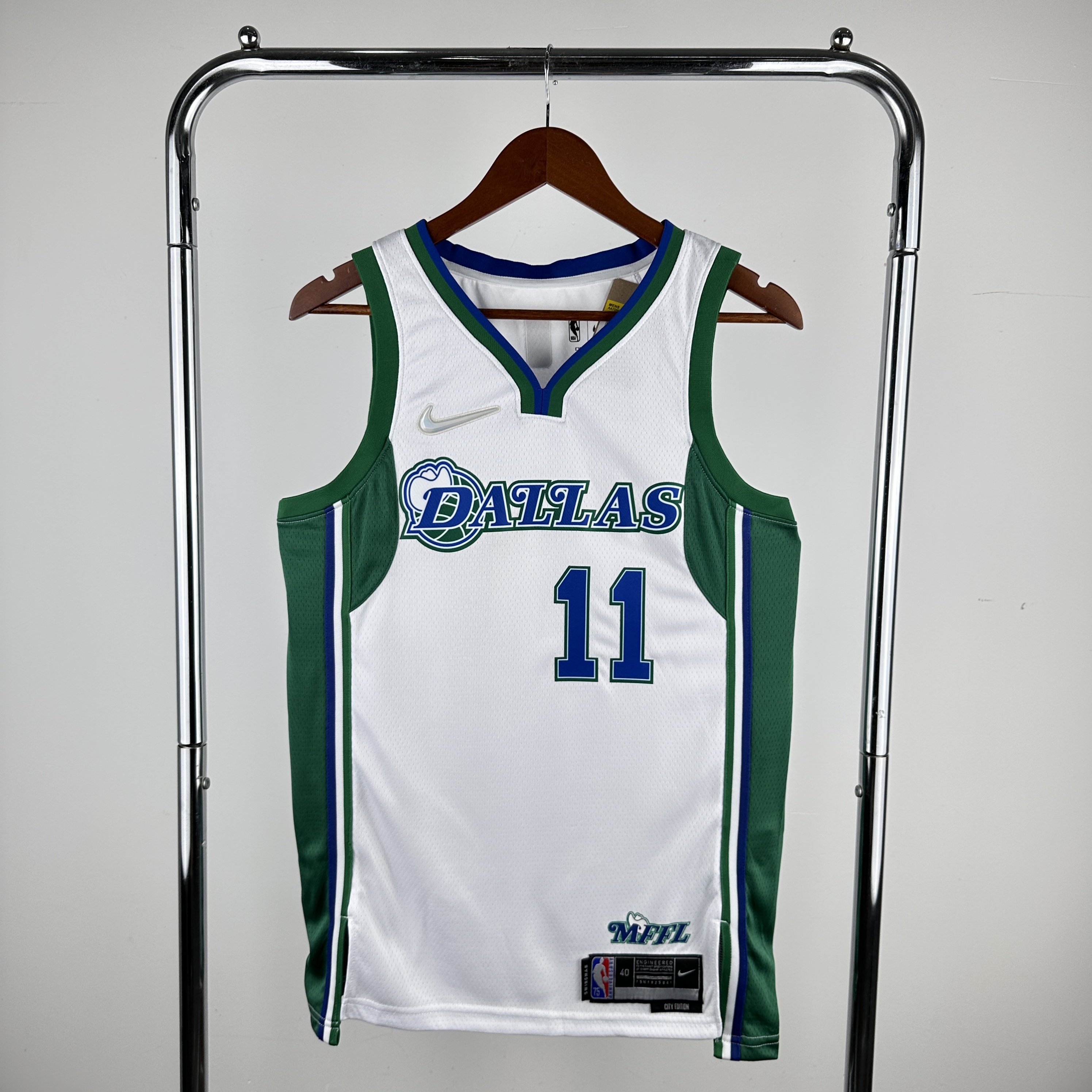 Men Dallas Mavericks #11 Irving White City Edition Nike 2024 NBA Jersey->dallas mavericks->NBA Jersey